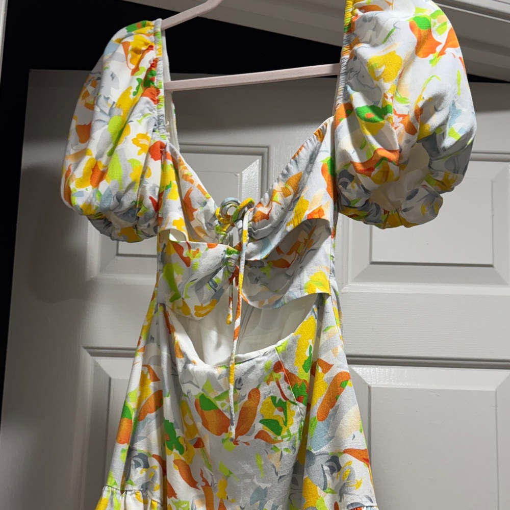 Hello Molly Multicolor Floral Midi Dress